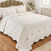 Marie Quilted Bedspread Set - TB421